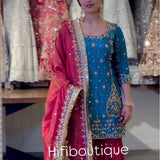 Stunning Chinon Silk Top Plazzo