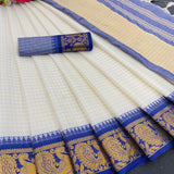 Exclusive Checks Pattern Silk Saree