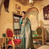 Wonderfull Copper Zari Silk Saree