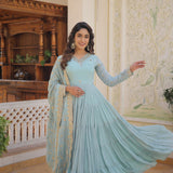 Faux Georgette  Anarkali Gown