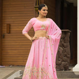 Pink Heavy Lehenga Choli Collection