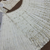 White Occasionally Georgette Lehenga