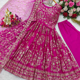 Heavy Pure Chinon Anarkali Gown