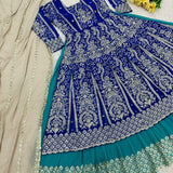 Bridal Blue Occasionally Top Lehenga