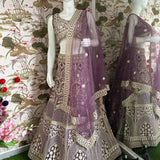 Purple Heavy Net Lehenga Choli