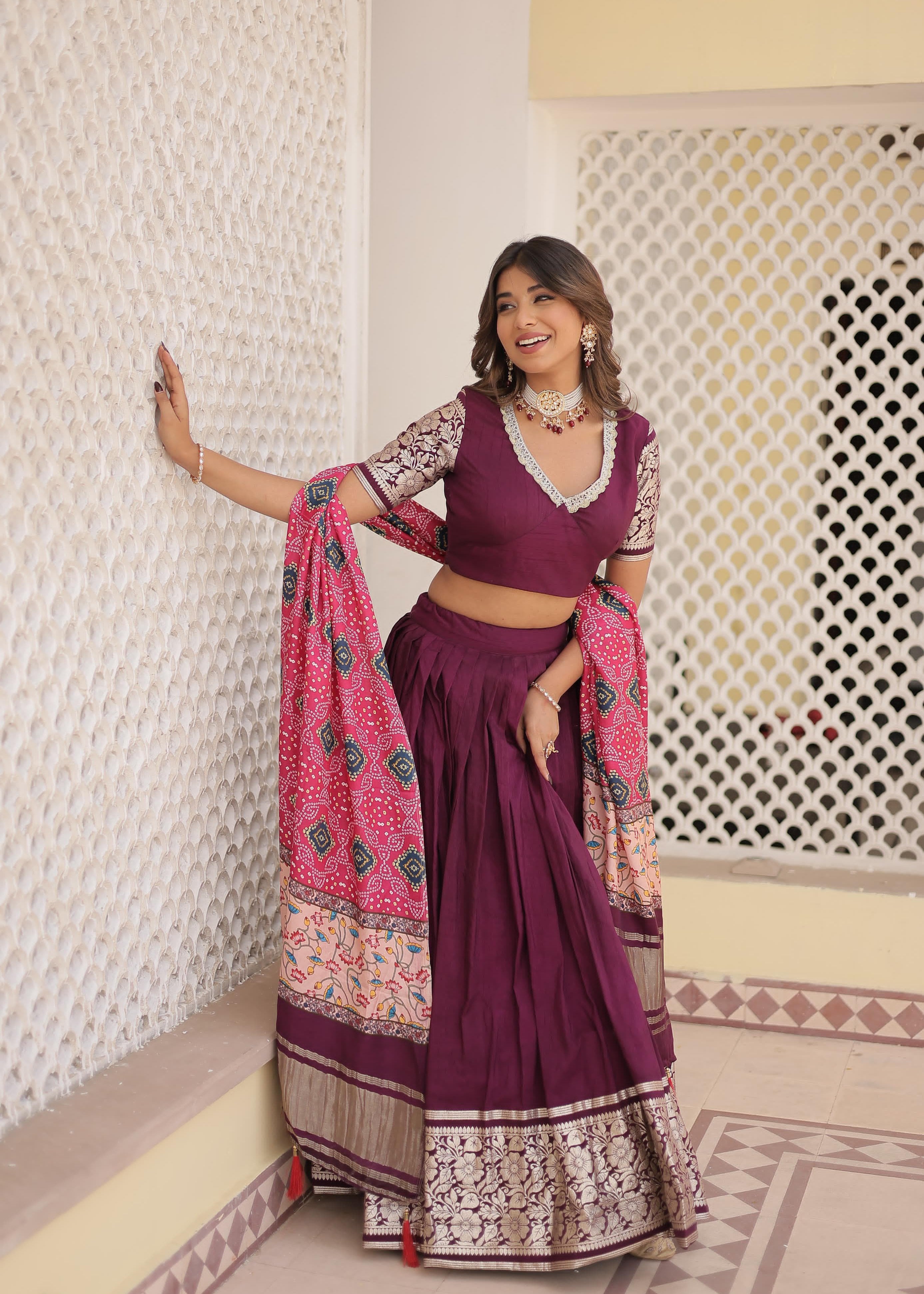 Allure Trending Gajji Silk Lehenga