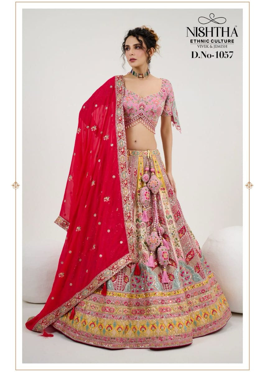 Elegance Bridal Embroidered Lehenga