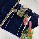 Heavy Pure Viscose Velvet Suit