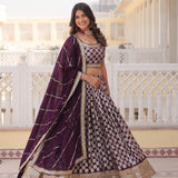 Designer Pure Viscose Jacquard fabric Lehenga