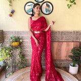 Gorgeous Sequnce Work Saree