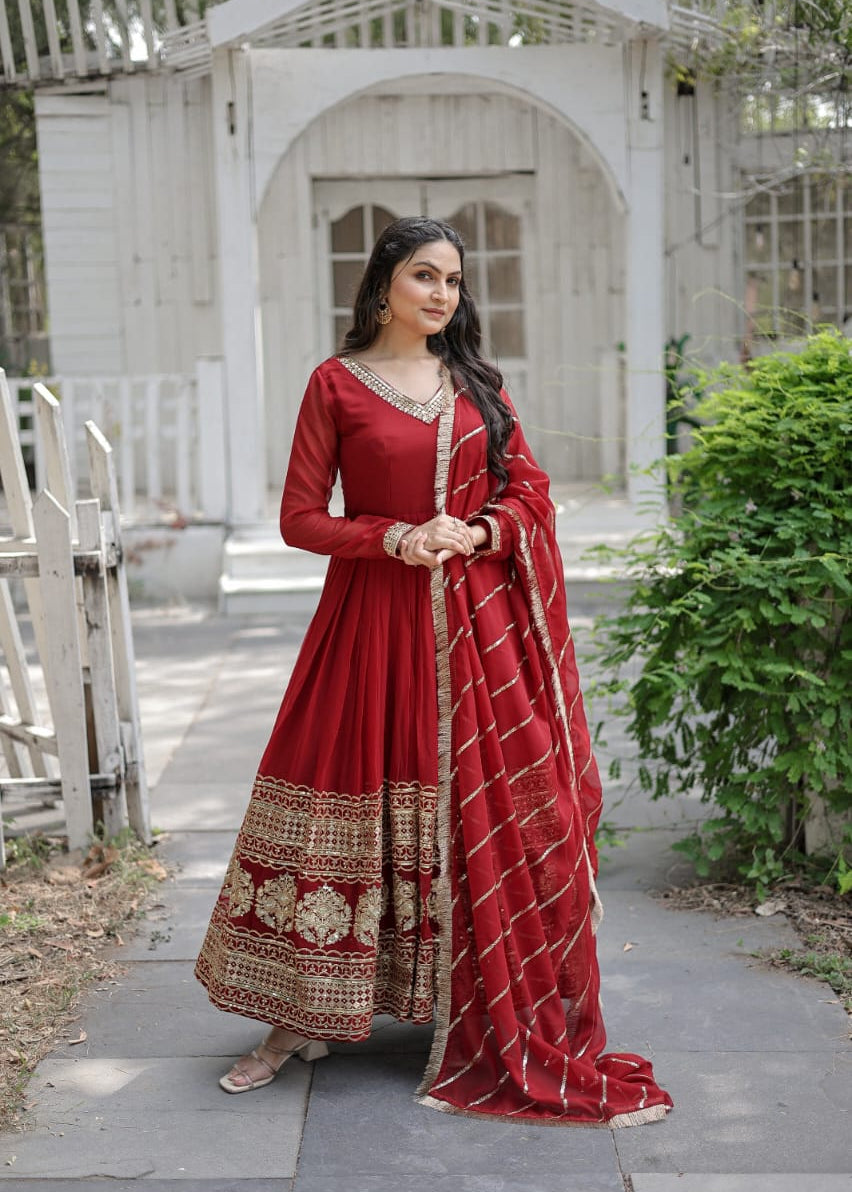 Attractive Booming Anarkali Gown