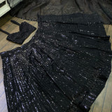 Beautifull Black Sequance Lehenga