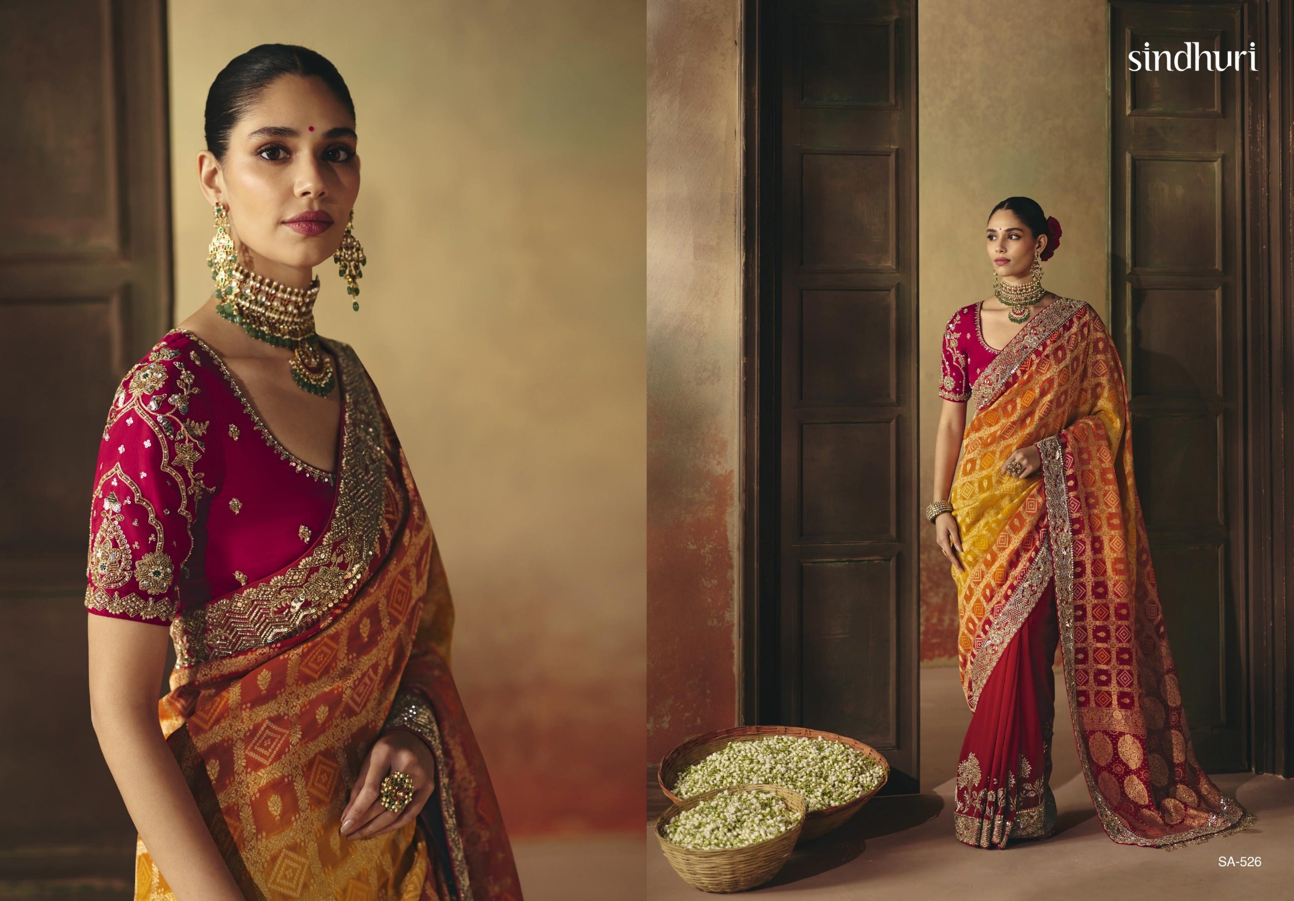 Suhag Wardrobe Bandhej Saree
