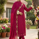 Zaynab Embroidered Straight Suit