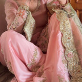 Pink Heavy Chinon Silk Suit Collection