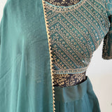 Festive Teal Lehenga - Size L