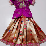 Paithani Silk Kids Lehenga Choli