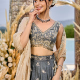 Royal Wedding Silk Embroidered Lehenga