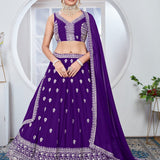 Light Purpel Heavy Lehenga Choli