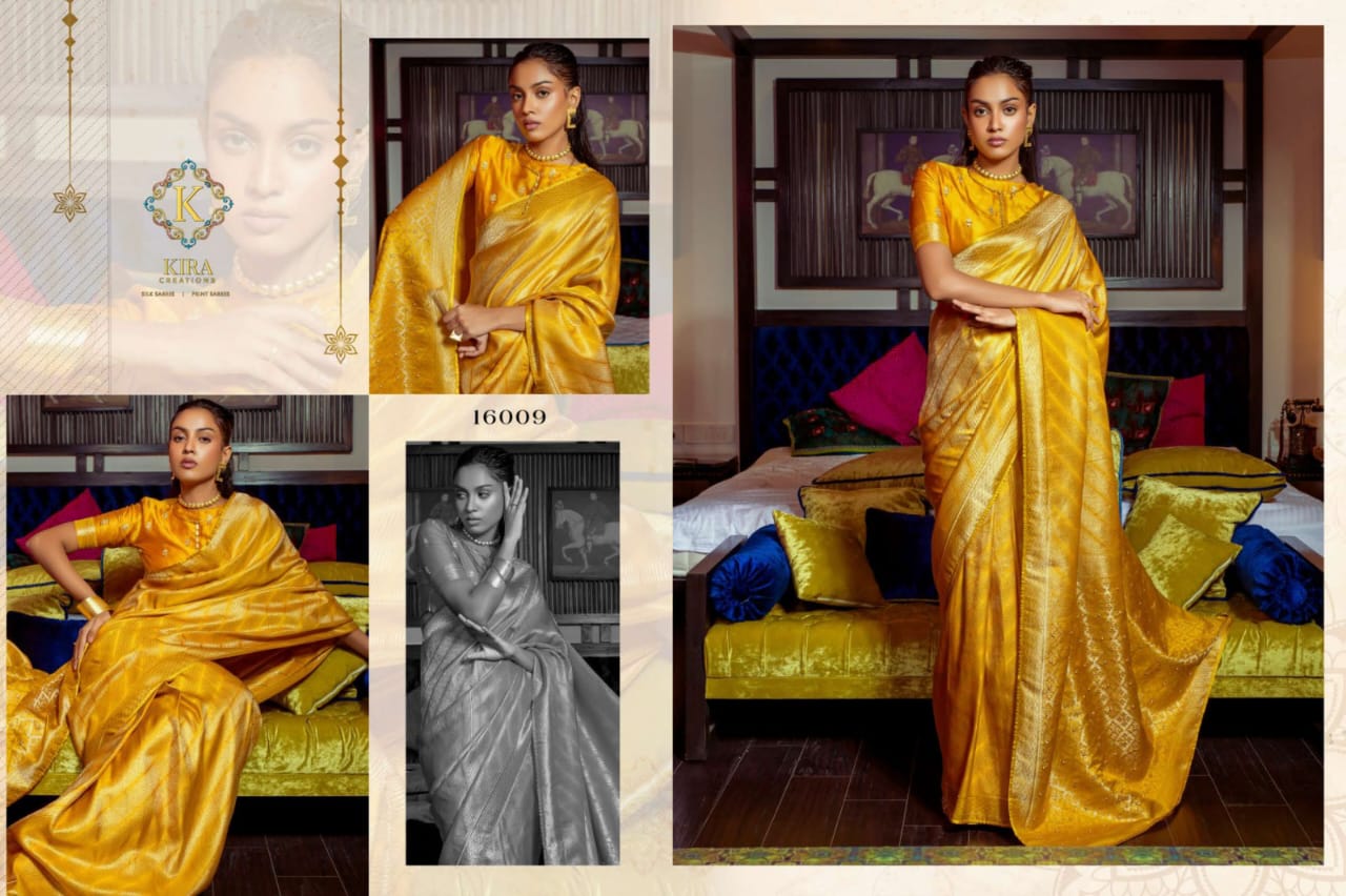 Shiny Soft Texture Weaving Satin Silk Saree