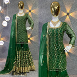 Green Salwar Plazzo Collection