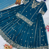 DESIGNER PARTY WEAR LOOK  TOP AND LAHENGHA