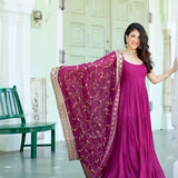 Presenting New Anarkali Faux Georgette Gown