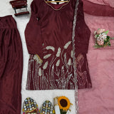 Fancy Designer Work Straight Suit