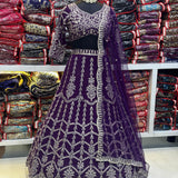 Purple Occasionaly Lehenga Choli