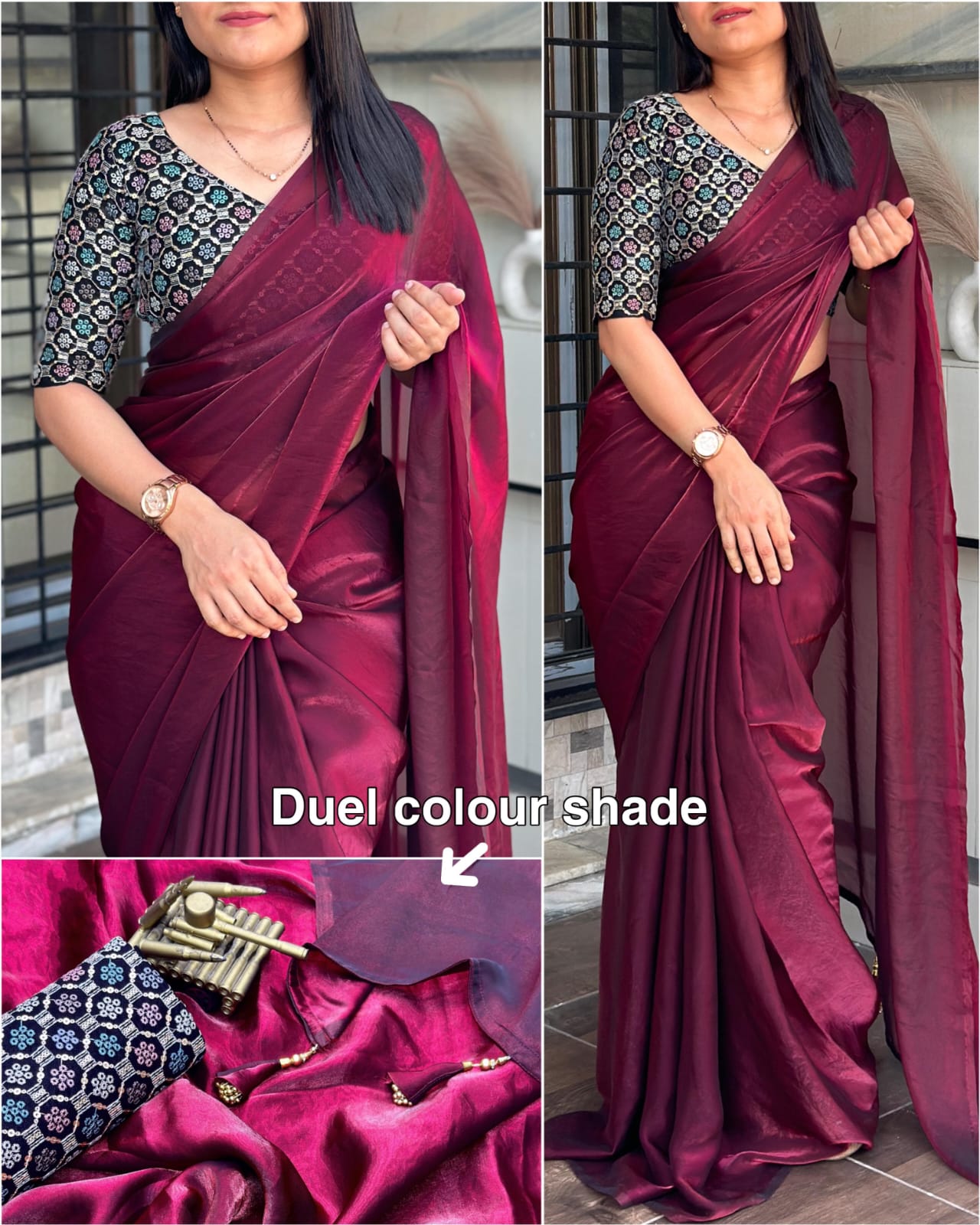 Luxury Dual Shade Saree Collection