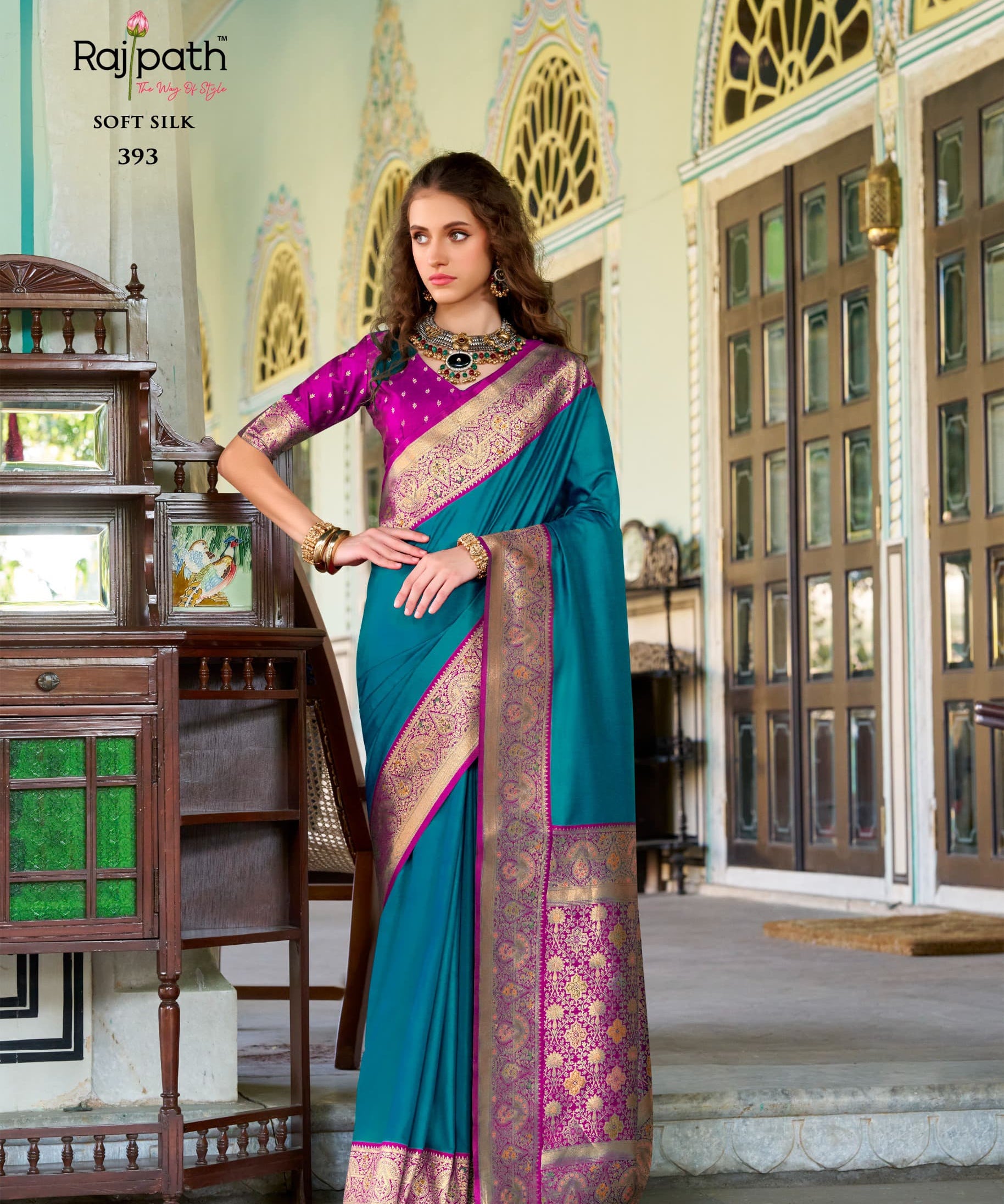 Designer Pure Chandan Silk Saree