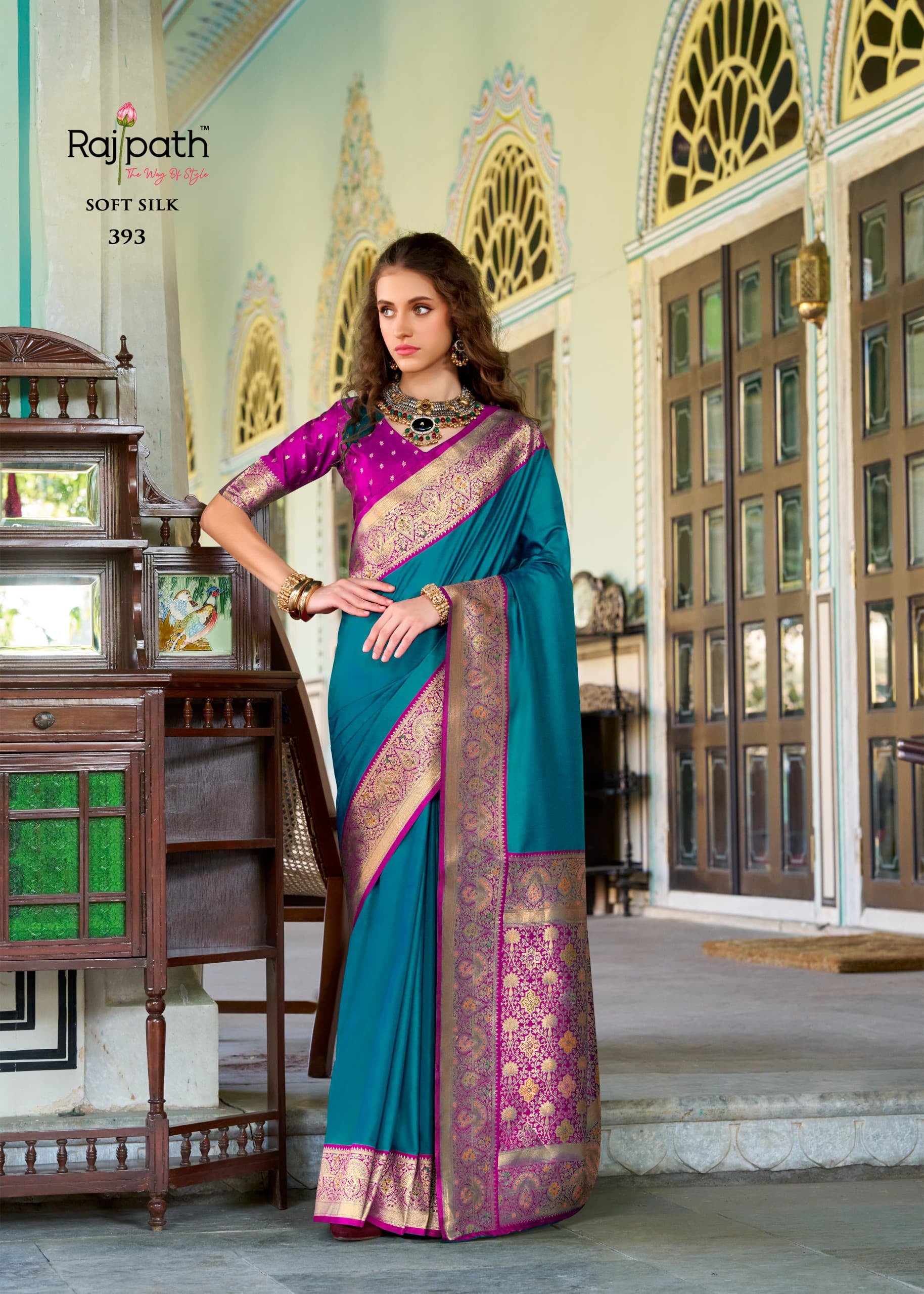 Designer Pure Chandan Silk Saree