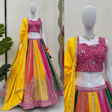 Stunning Multycolored Lehenga Choli