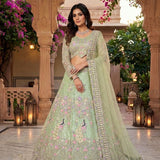 Gorgeous Peacock Embroidered Lehenga
