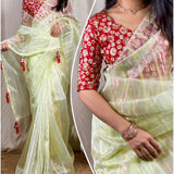 Partywear Organza Saree