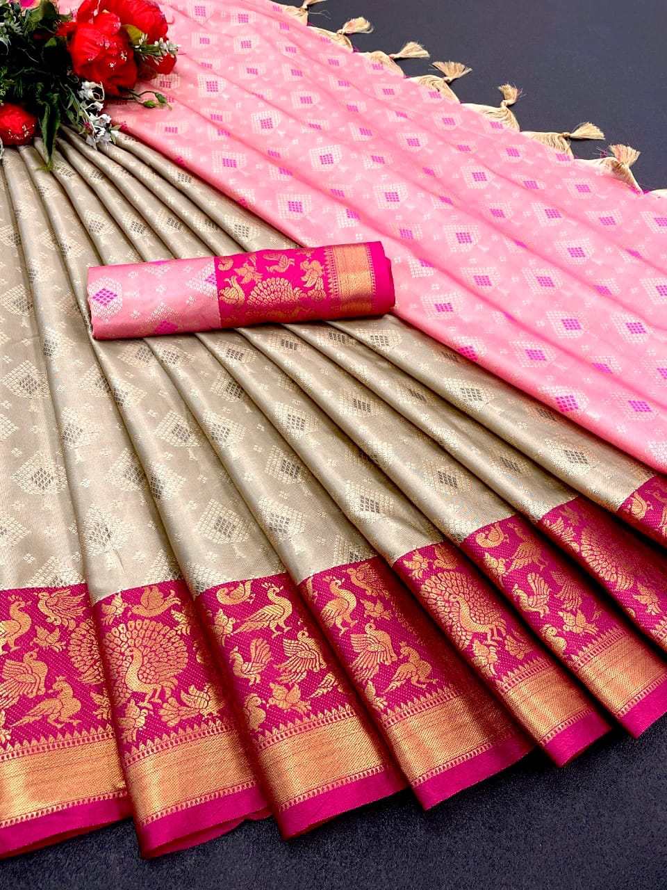 Pure Soft Kanchivaram Silk  Saree