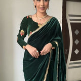 Most Beautifull Velvet Saree