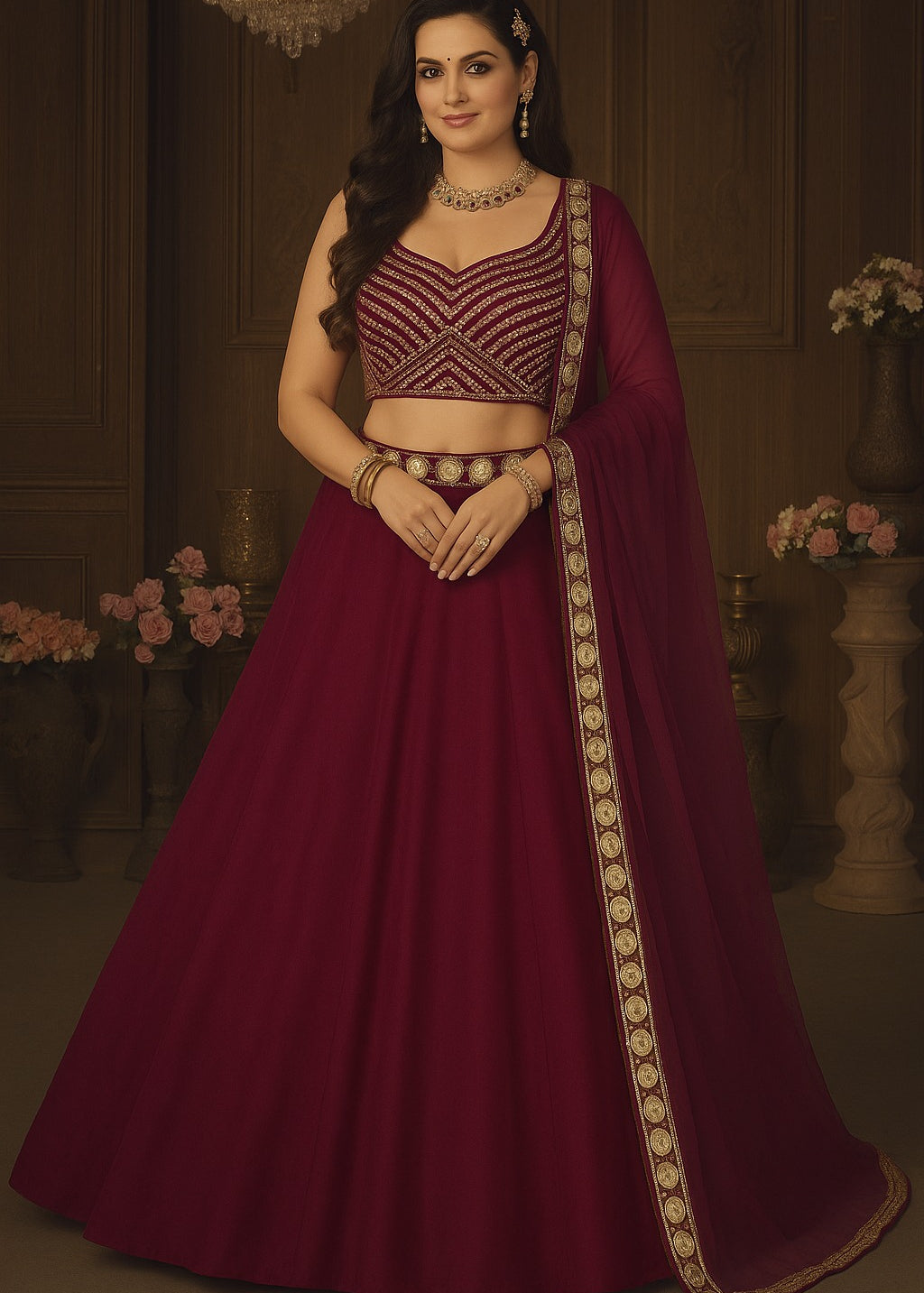 Occasionally Heavy Georgette Lehenga