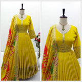 Gorgeous Yellow Anarkali Gown Collection