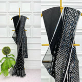 Superhit Black Sequance Saree