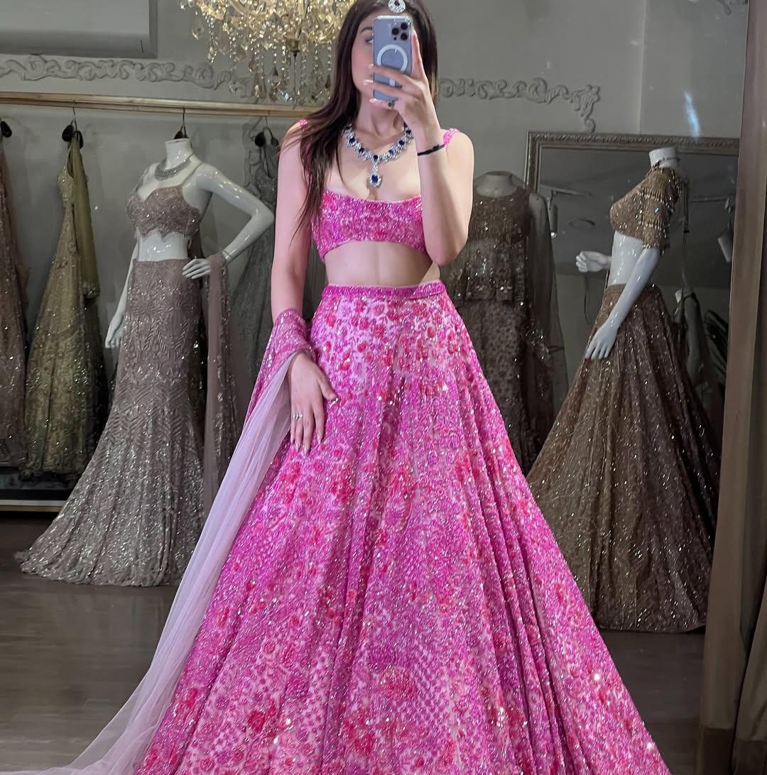 Premium Butterfly Soft Net Lehenga