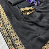 Kajol Black Beauty Silk Saree