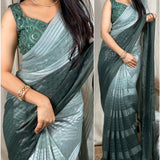 Rustic Glamour Sparkle georgette Saree