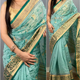 Soft Cotton Organza Saree