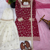 Presenting Gmy Silk Top Plazzo