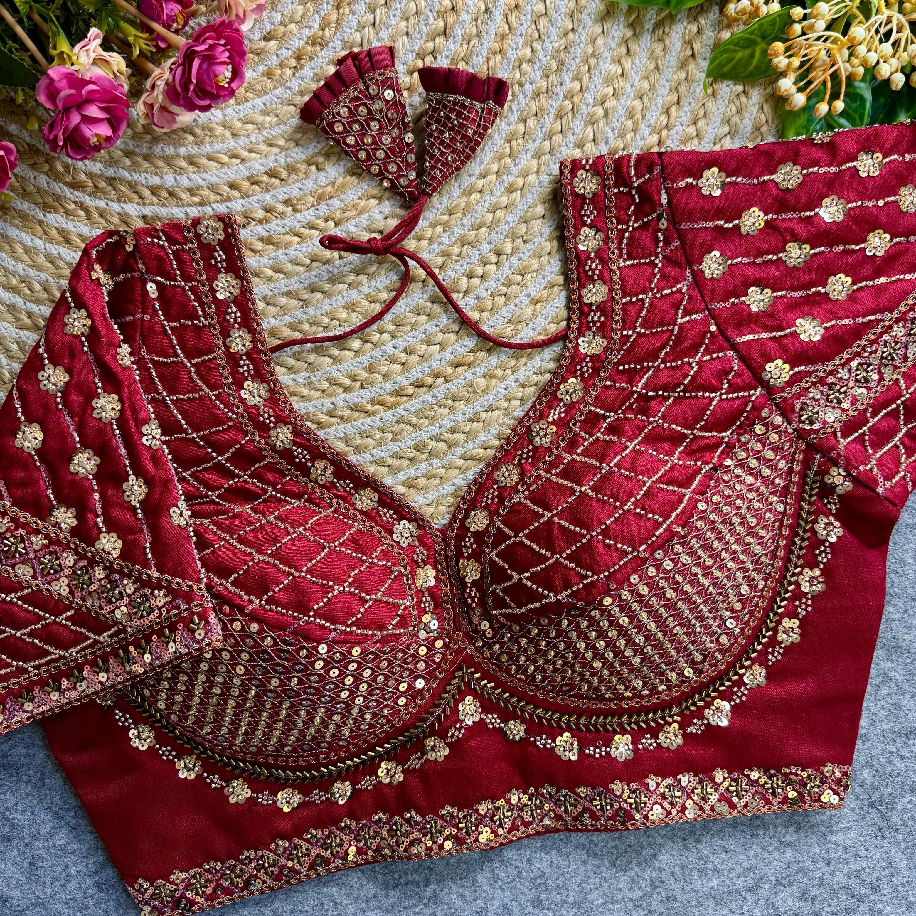 Sabyasachi Bridal Saree Blouse