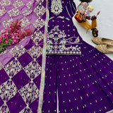 Purple Dazzling Bridal Suit