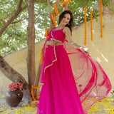 Elegnace Georgette Lehenga Choli