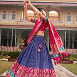 Treditional Tussar Silk Lehenga