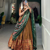 Treditional  Dola Silk Lehenga